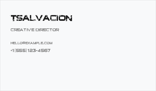TSalvacion Business Card
