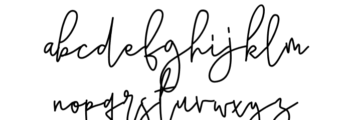 Tsanafia Font LOWERCASE
