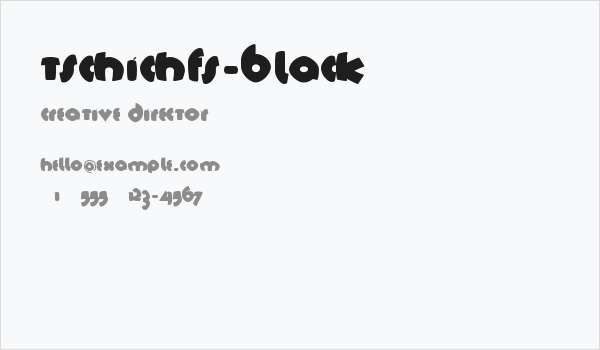 TschichFS-Black Business Card
