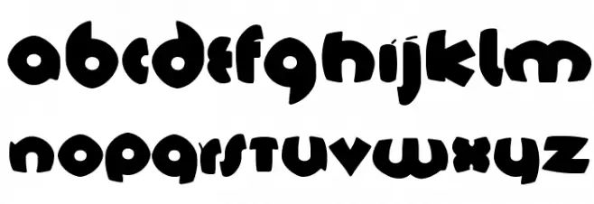 TschichFS-Black Schriftart Kleinbuchstaben