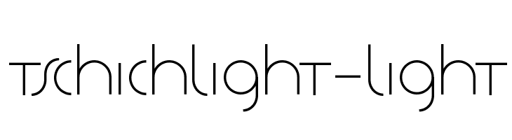 TschichLight-Light  Frei Schriftart Herunterladen