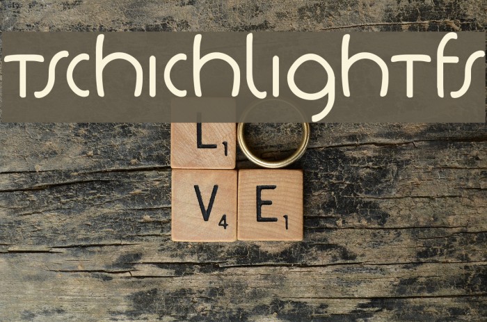 TschichLightFS Font examples