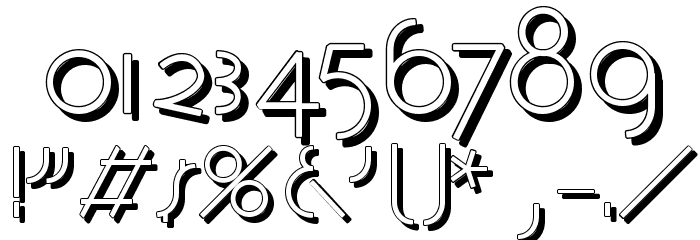 TschicholdsShades Font OTHER CHARS