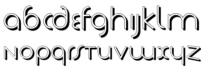 TschicholdsShades Font LOWERCASE