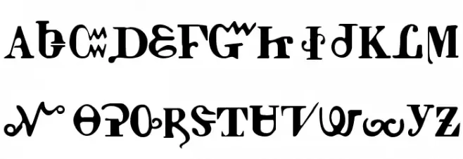Tschiroki Шрифта ВЕРХНИЙ