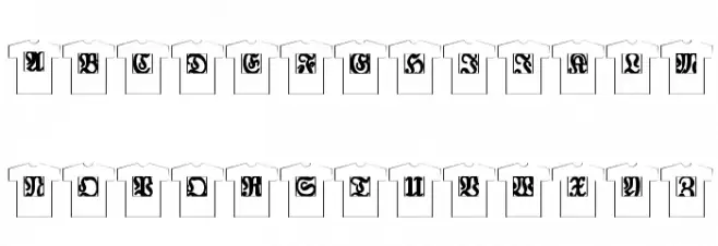 TshirtsForFrax! Шрифта ВЕРХНИЙ