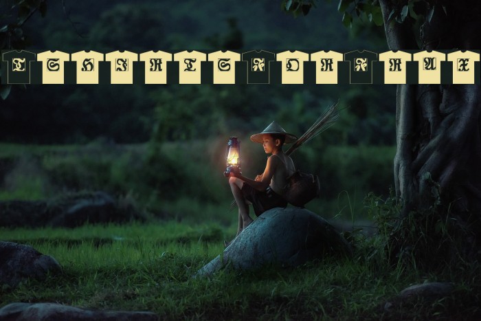 TshirtsForFrax! Font examples