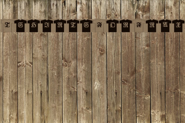 TshirtsForFrax! Font examples