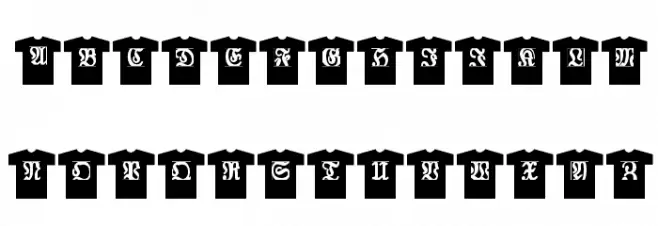 TshirtsForFrax! 字体 小写