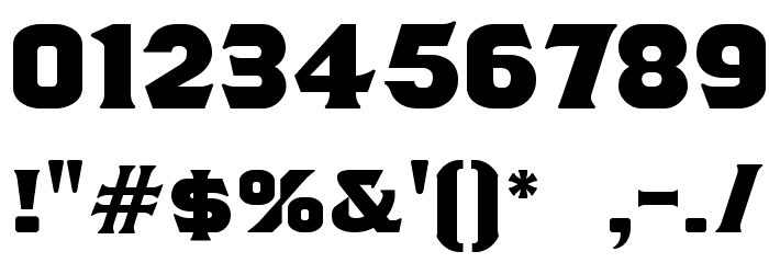 Tsiyu gunsini Font OTHER CHARS