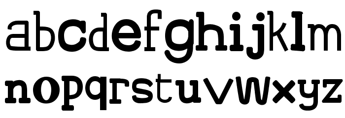 Tsukumogami Font LOWERCASE