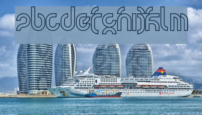 tsunami Font examples