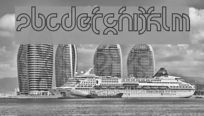 tsunami Schriftart examples