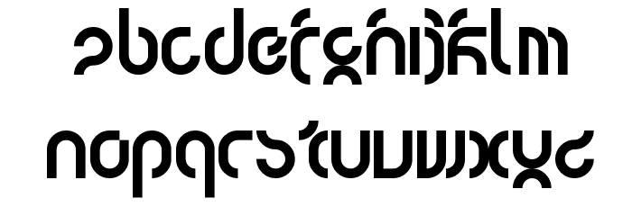 tsunami Font LOWERCASE