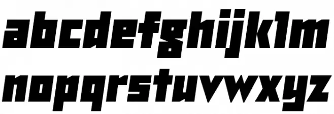 TT Bricks Trial Black Italic Шрифта строчной