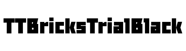 TT Bricks Trial Black  les polices de caractères gratuit tlcharger