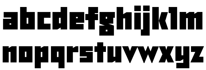 TT Bricks Trial Black Font LOWERCASE