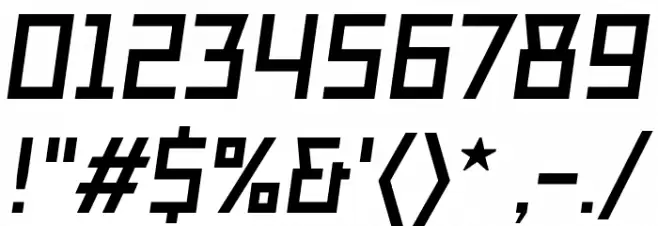 TT Bricks Trial Bold Italic Font Alte caractere
