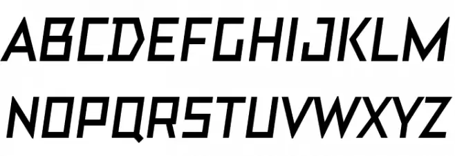 TT Bricks Trial Bold Italic Schriftart Groß