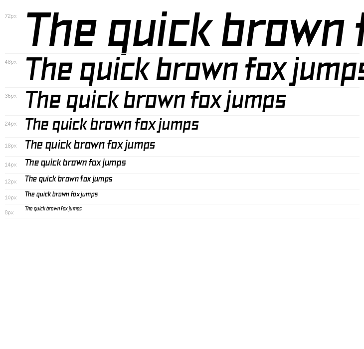 TT Bricks Trial Bold Italic Waterfall