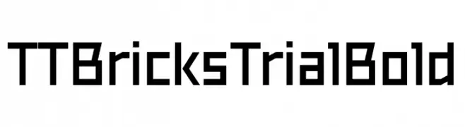 TT Bricks Trial Bold  Скачать бесплатные шрифты