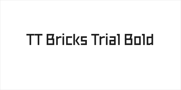 TT Bricks Trial Bold Logo