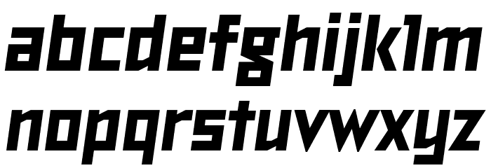 TT Bricks Trial Extrabold Italic Font LOWERCASE