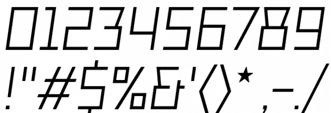 TT Bricks Trial Italic Font Alte caractere