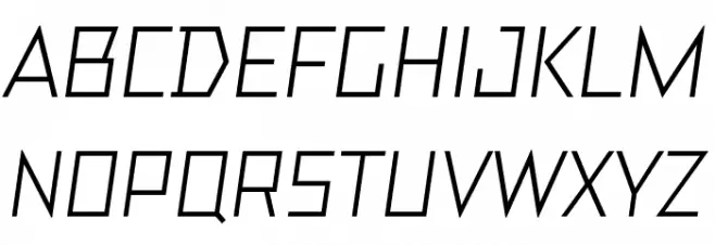 TT Bricks Trial Italic फ़ॉन्ट अपरकेस
