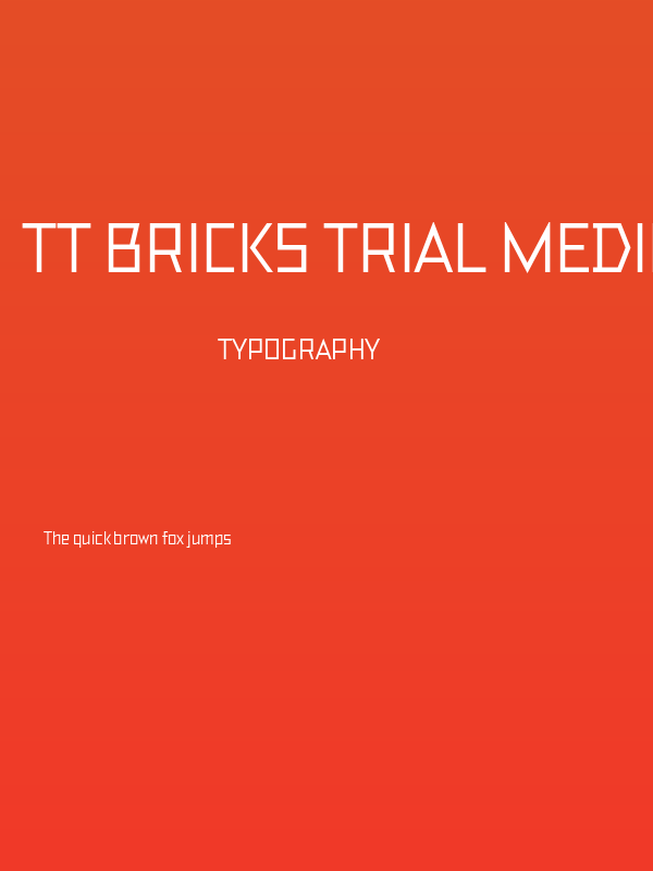 TT Bricks Trial Medium Poster