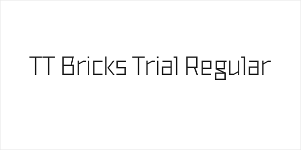 TT Bricks Trial Regular Logo