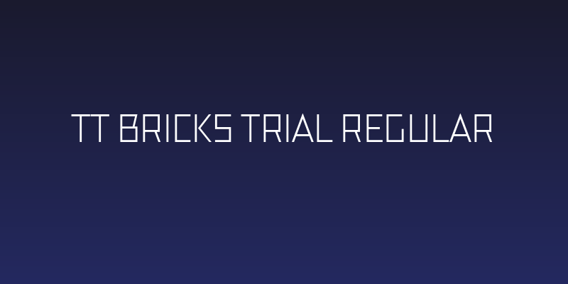 TT Bricks Trial Regular Social Header