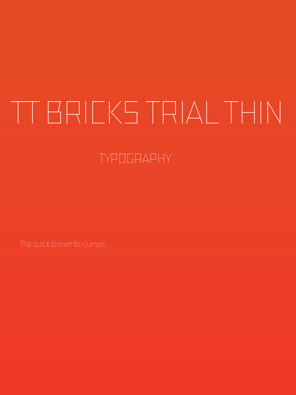 TT Bricks Trial Thin Poster