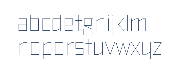 TT Bricks Trial Thin Lowercase