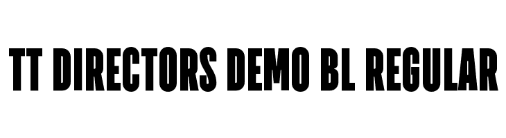 TT Directors DEMO BL Regular Font