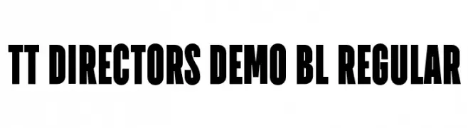 TT Directors DEMO BL Regular  baixar fontes gratis