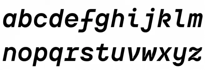 TT Interphases Pro Mono Trl Bold Italic Polices MINUSCULES