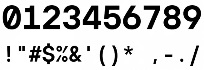 TT Interphases Pro Mono Trl Bold Font OTHER CHARS