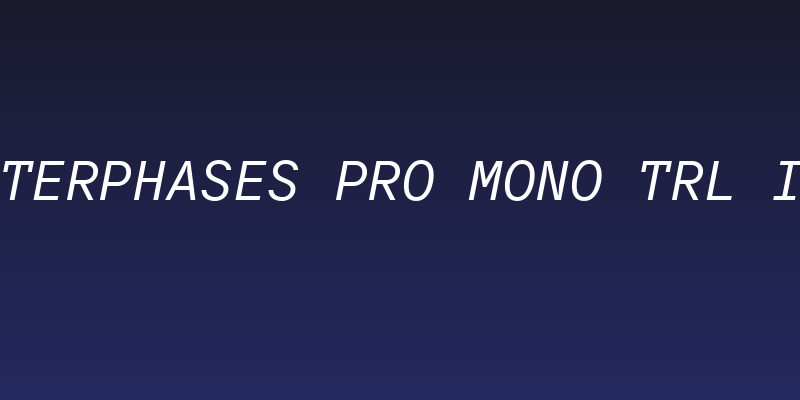 TT Interphases Pro Mono Trl Italic Social Header