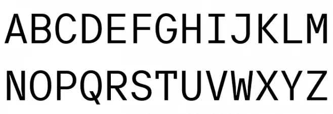 TT Interphases Pro Mono Trl Regular Шрифта ВЕРХНИЙ