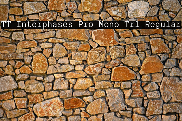 TT Interphases Pro Mono Trl Regular Example 2