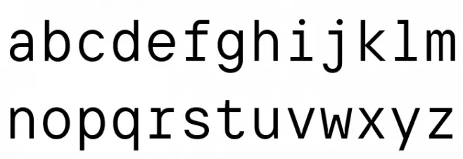 TT Interphases Pro Mono Trl Regular خط أحرف صغيرة