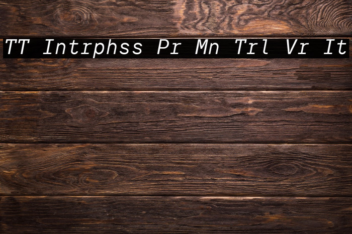 TT Intrphss Pr Mn Trl Vr It Example 1