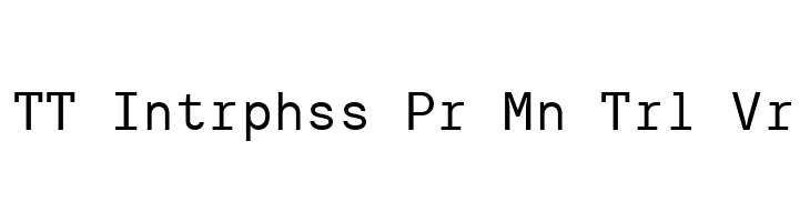 TT Intrphss Pr Mn Trl Vr  Descarca Fonturi Gratis