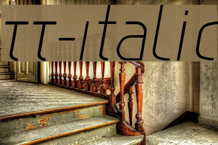 TT-Italic Font examples