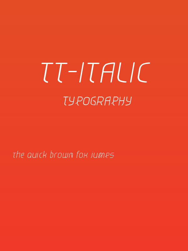 TT-Italic Poster