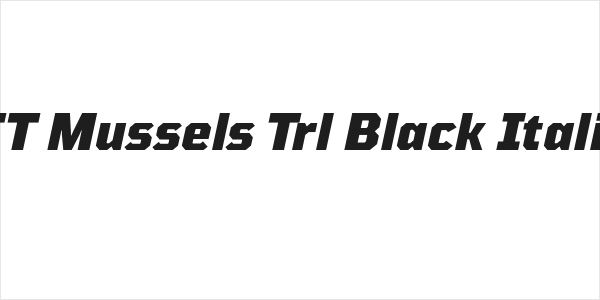 TT Mussels Trl Black Italic Logo