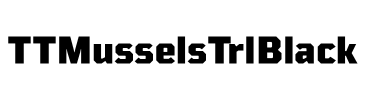 TT Mussels Trl Black  नि: शुल्क फ़ॉन्ट्स डाउनलोड