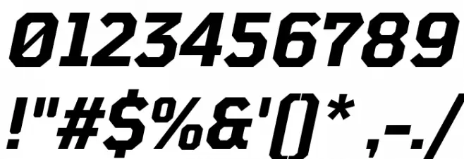 TT Mussels Trl Bold Italic Font Alte caractere