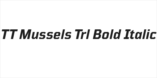 TT Mussels Trl Bold Italic Logo